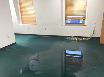 Water damage restoration in Lowell, MA